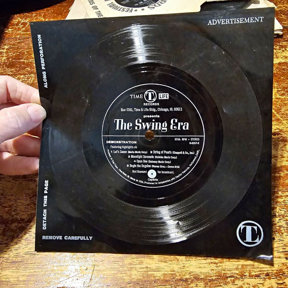 Time-Life Records The Swing Era Demo LP 33 RPM Stereo Jazz Swing H-2207-2